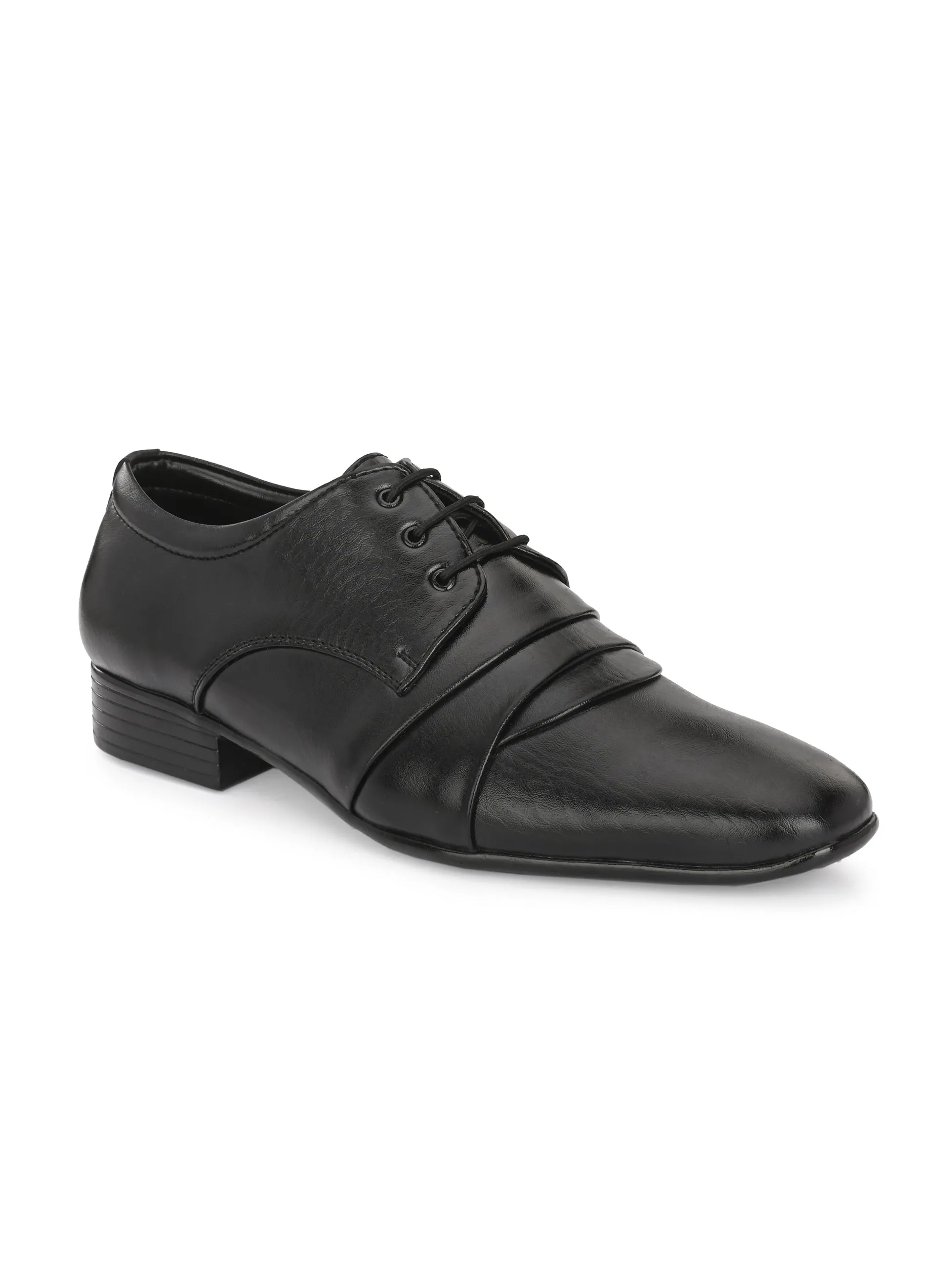 Guava Men's Black Derby Lace Up Formal Shoes (GV15JA839)
