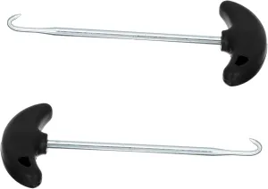 HANABASS 2Pcs Stainless Steel Shoelace Tighteners Portable Pullers for Hockey Skates Boots and Sneakers Ergonomic Design with Comfortable Grip Durable Shoe Supplies