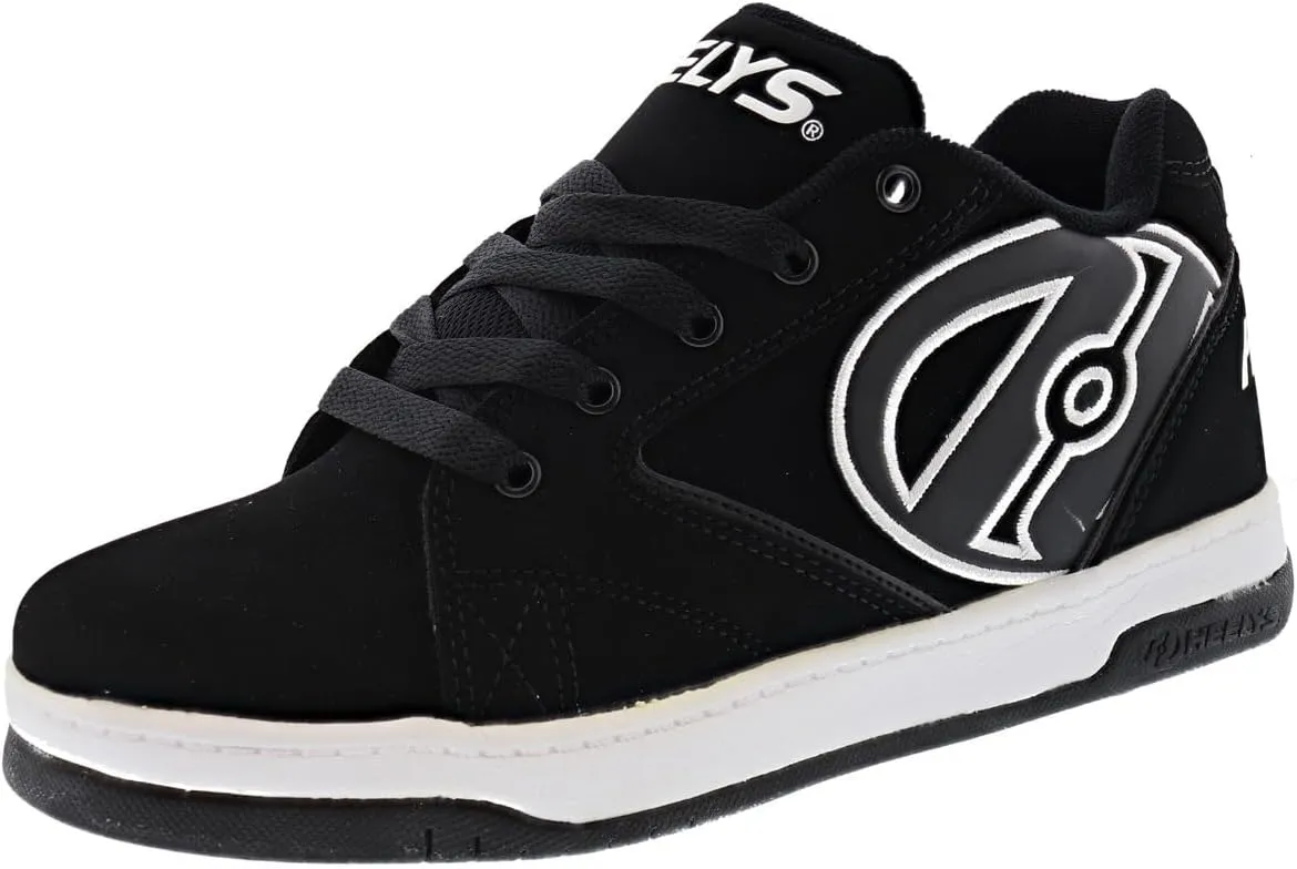 HEELYS KIDS PROPEL 2.0 BLACK WHITE, 8 M US Big Kid