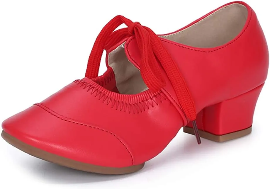 HIPPOSEUS Women's Latin Dance Practice Shoes Split Sole Ballroom Dance Training Shoes,Model 215