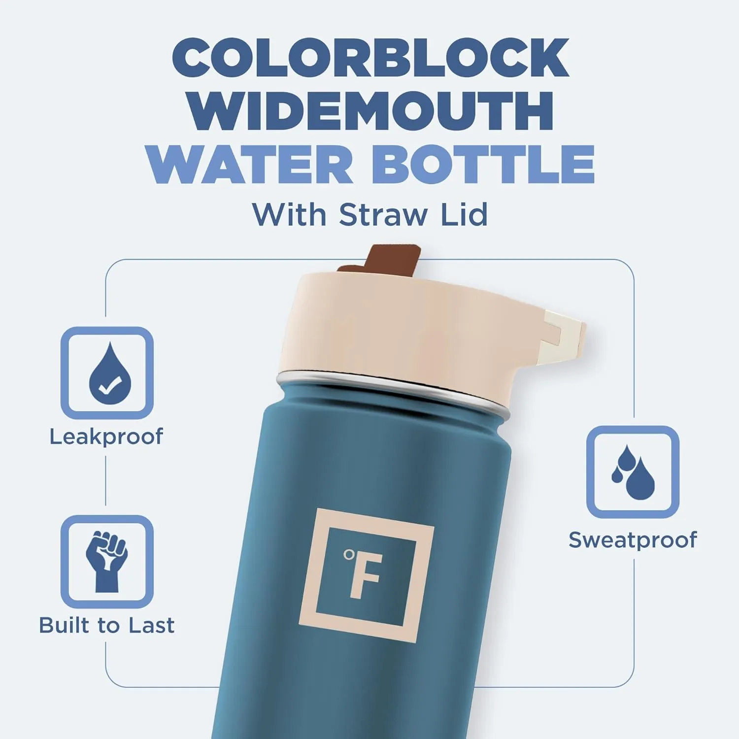IRON °FLASK Camping & Hiking Hydration Flask with Straw Lid & Boot - Stainless Steel, Double Walled & Vacuum Insulated Water Bottle - Leak Proof & BPA Free (Desert Oasis, Straw - 22 oz)
