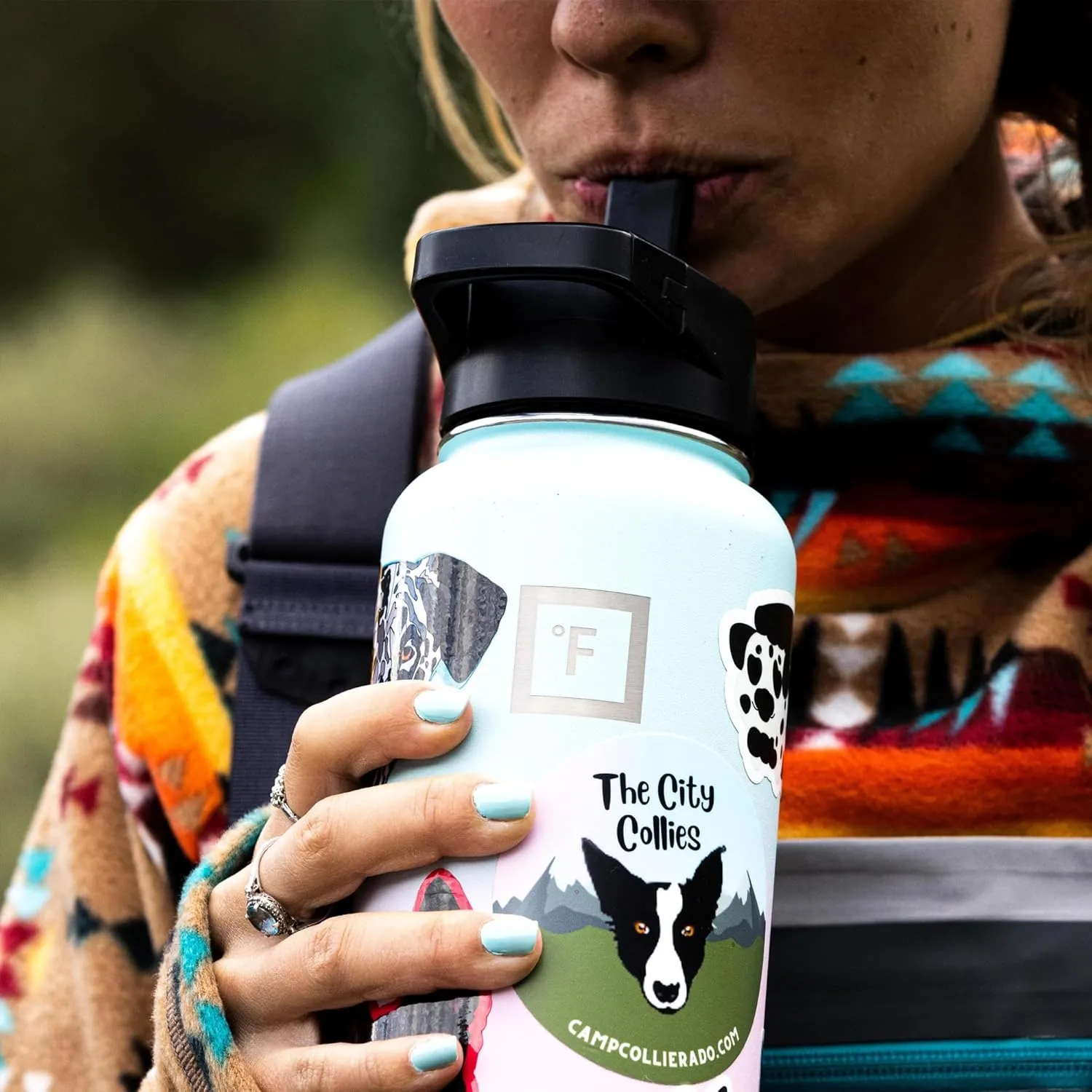 IRON °FLASK Camping & Hiking Hydration Flask with Straw Lid & Boot - Stainless Steel, Double Walled & Vacuum Insulated Water Bottle - Leak Proof & BPA Free (Desert Oasis, Straw - 22 oz)