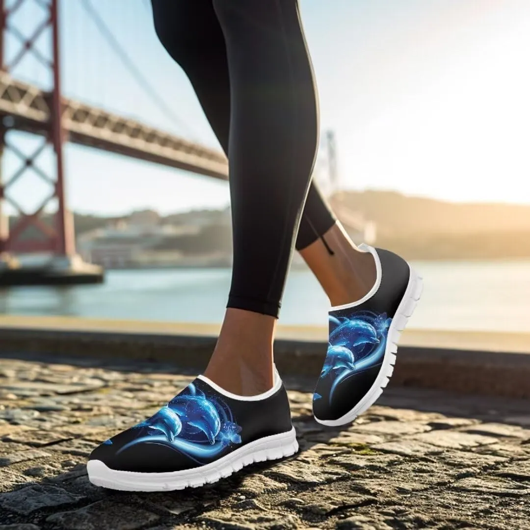Jeiento Breathable Running Sneaker for Women Ladies Tennis Shoes Comfort Footwear Trainers Mesh Shoes Causal Travel Walking Flat Shoes