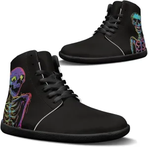 Jeiento Mens Sugar Skull Barefoot Shoes Zero Drop Sole Trail Running Sneakers Wide Toe Box