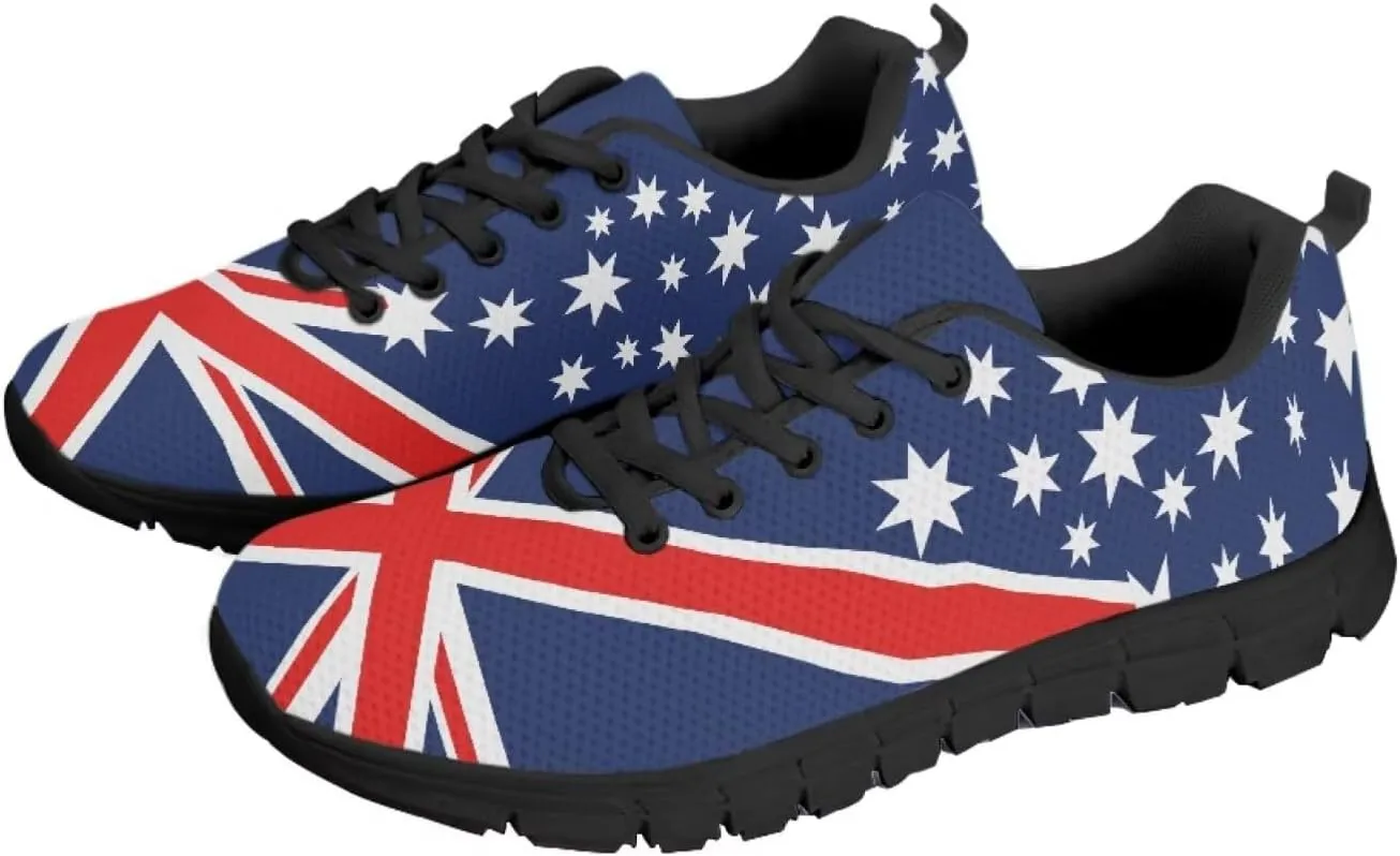 Jeiento Womens Fashion Sneaker American Flag Shoes for Men Women Casual Running Sports Slip On Sneakers Comfort Lace Up Walking Shoes