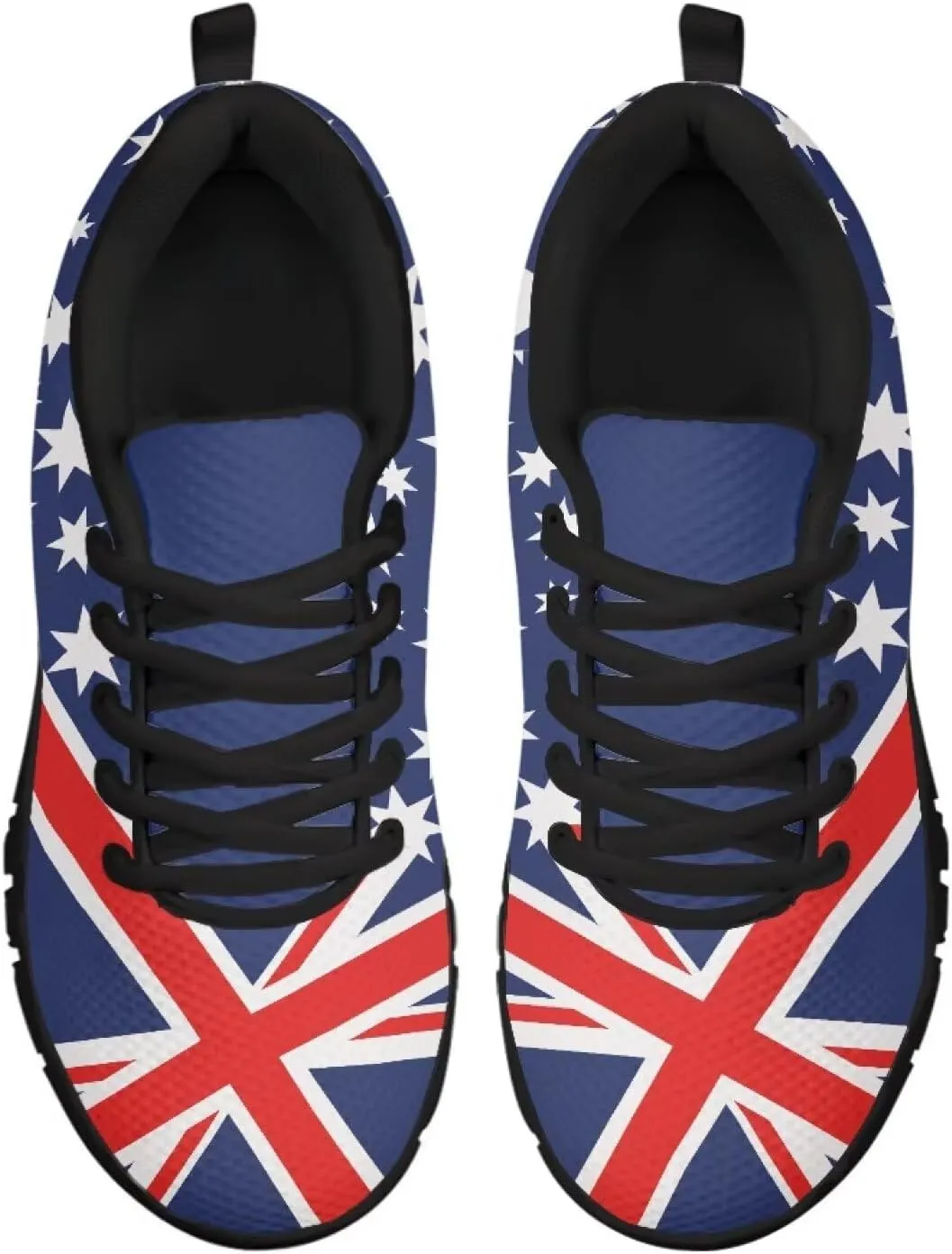 Jeiento Womens Fashion Sneaker American Flag Shoes for Men Women Casual Running Sports Slip On Sneakers Comfort Lace Up Walking Shoes