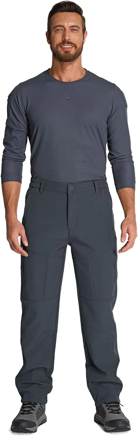 Jessie Kidden Mens Hiking Pants Water Repellent Outdoor Snow Ski Fishing Camping Walking Fleece Lined Insulated Winter Pants