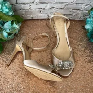Jewel Badgley Mischka Hayden Embellished Sandals 11