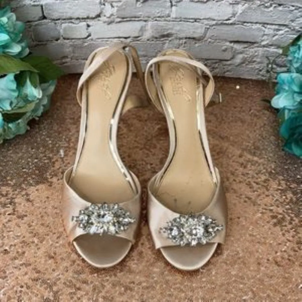 Jewel Badgley Mischka Hayden Embellished Sandals 11