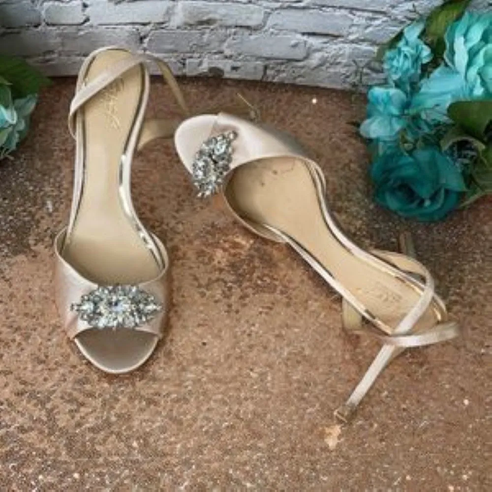 Jewel Badgley Mischka Hayden Embellished Sandals 11