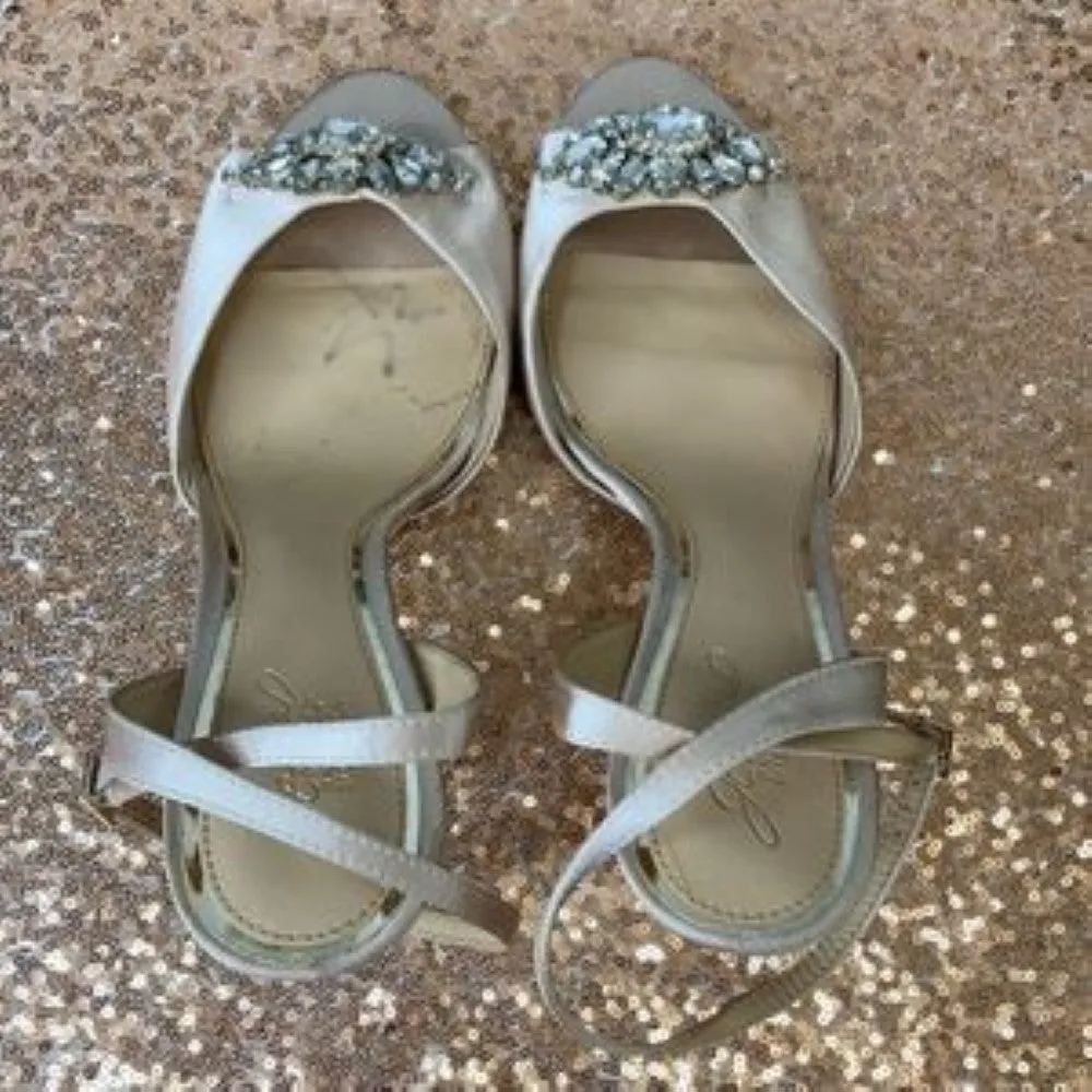 Jewel Badgley Mischka Hayden Embellished Sandals 11