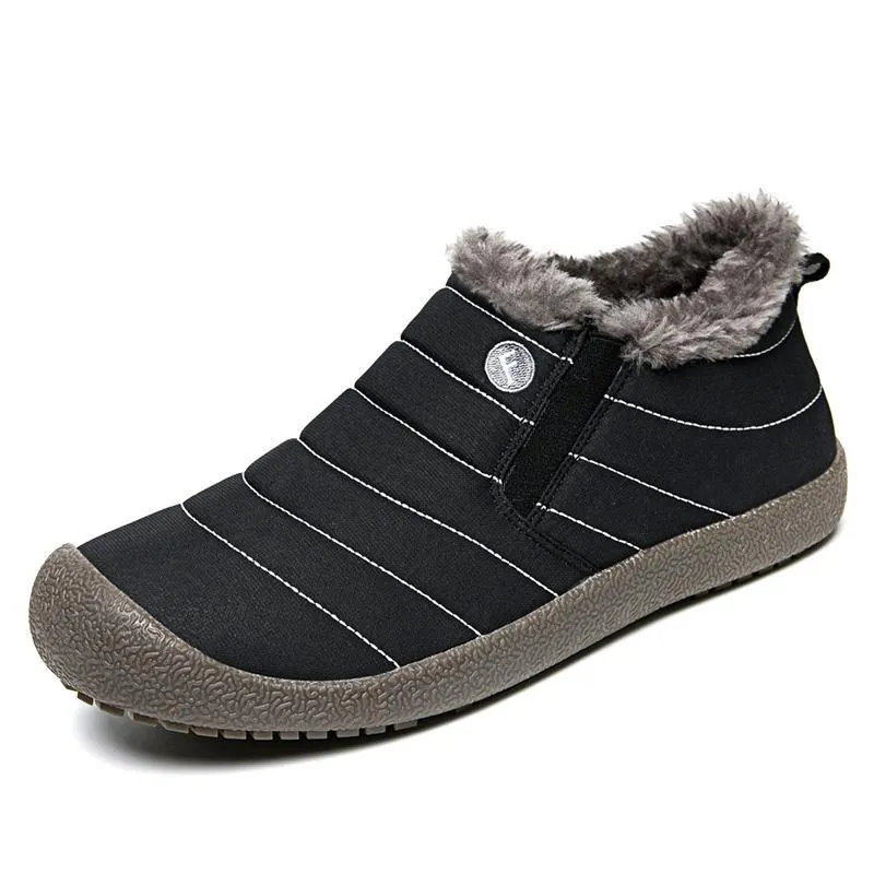 Kaegreel Unisex Women's Waterproof Warm Plush Lined Outdoor Snow Ankle Boots (People with wide/thick/arched feet are advised to choose a larger shoe.)
