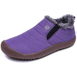 Kaegreel Unisex Women's Waterproof Warm Plush Lined Outdoor Snow Ankle Boots (People with wide/thick/arched feet are advised to choose a larger shoe.)