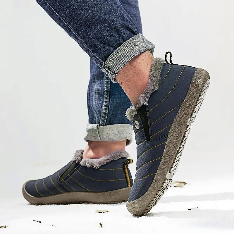 Kaegreel Unisex Women's Waterproof Warm Plush Lined Outdoor Snow Ankle Boots (People with wide/thick/arched feet are advised to choose a larger shoe.)
