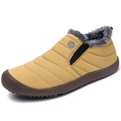 Kaegreel Unisex Women's Waterproof Warm Plush Lined Outdoor Snow Ankle Boots (People with wide/thick/arched feet are advised to choose a larger shoe.)