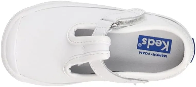 Keds Baby-Girl's Champion Lace Toe Cap Tstrap Sneaker