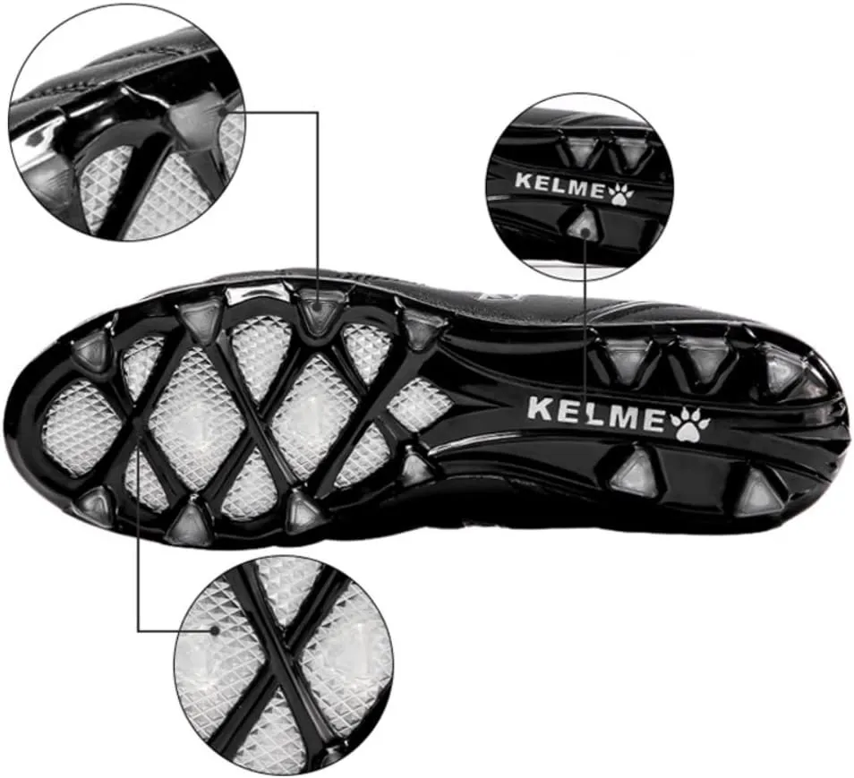 KELME Men's Soccer Cleats AG Soccer Turf Shoes Youth Professional Training Football Boots Outdoor Sports Athletic Sneaker