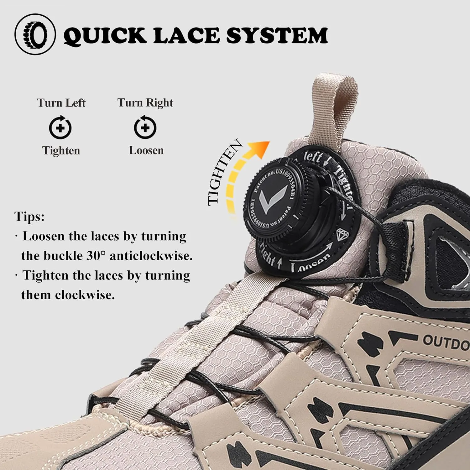 Kids Snow Boots Boys Girls Winter Shoes Warm Waterproof Slip Resistant Outdoor Hiking Walking Boot