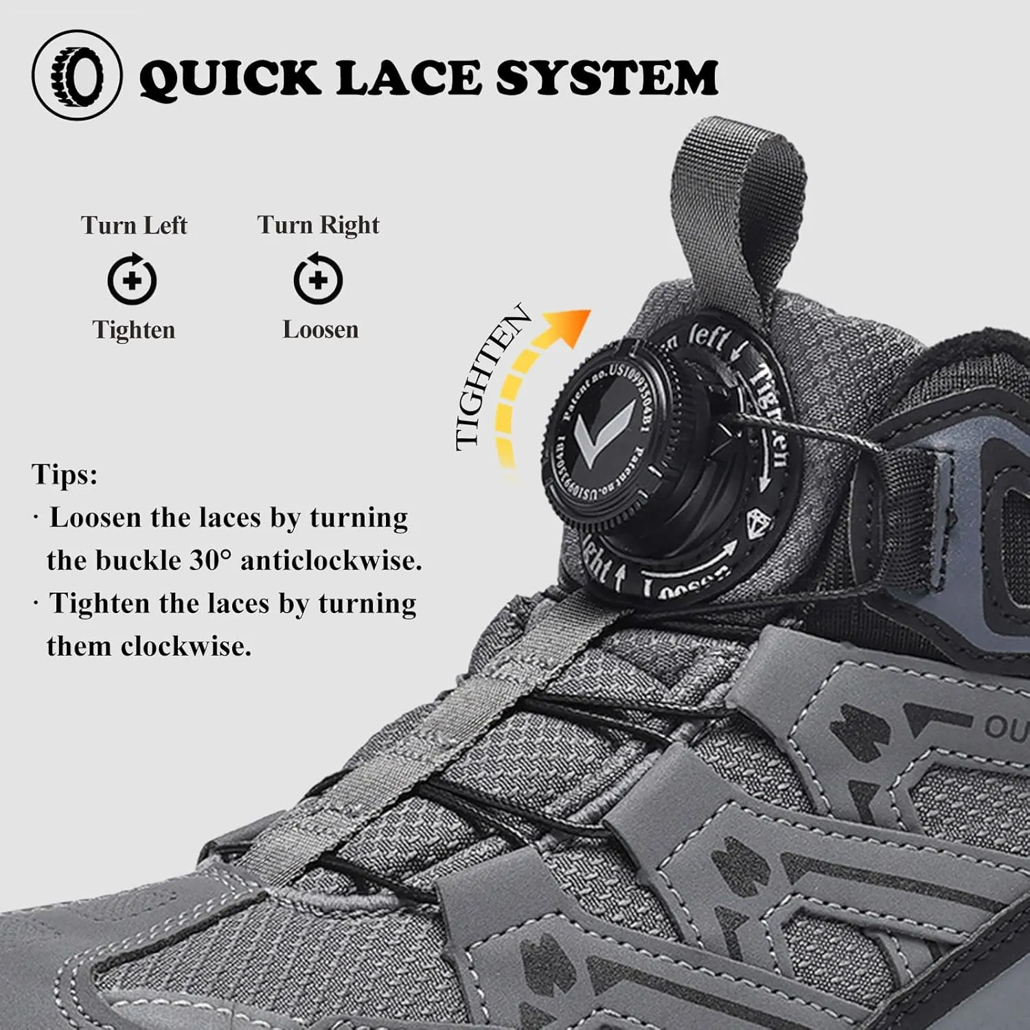 Kids Snow Boots Boys Girls Winter Shoes Warm Waterproof Slip Resistant Outdoor Hiking Walking Boot