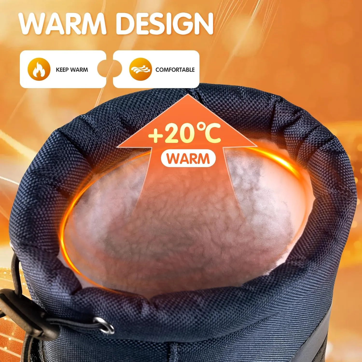 Kids Snow Boots Warm Waterproof Boys Winter Boot Non Slip Snow Shoes Outdoor Boys Girls Snow Boots