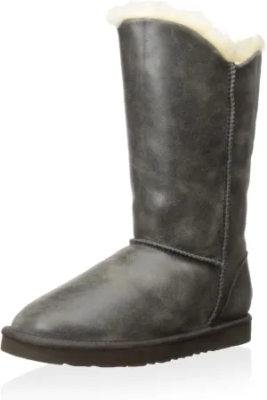KOOLABURRA Women's Double Halo Tall Snow Boot (5, Wet Sand)