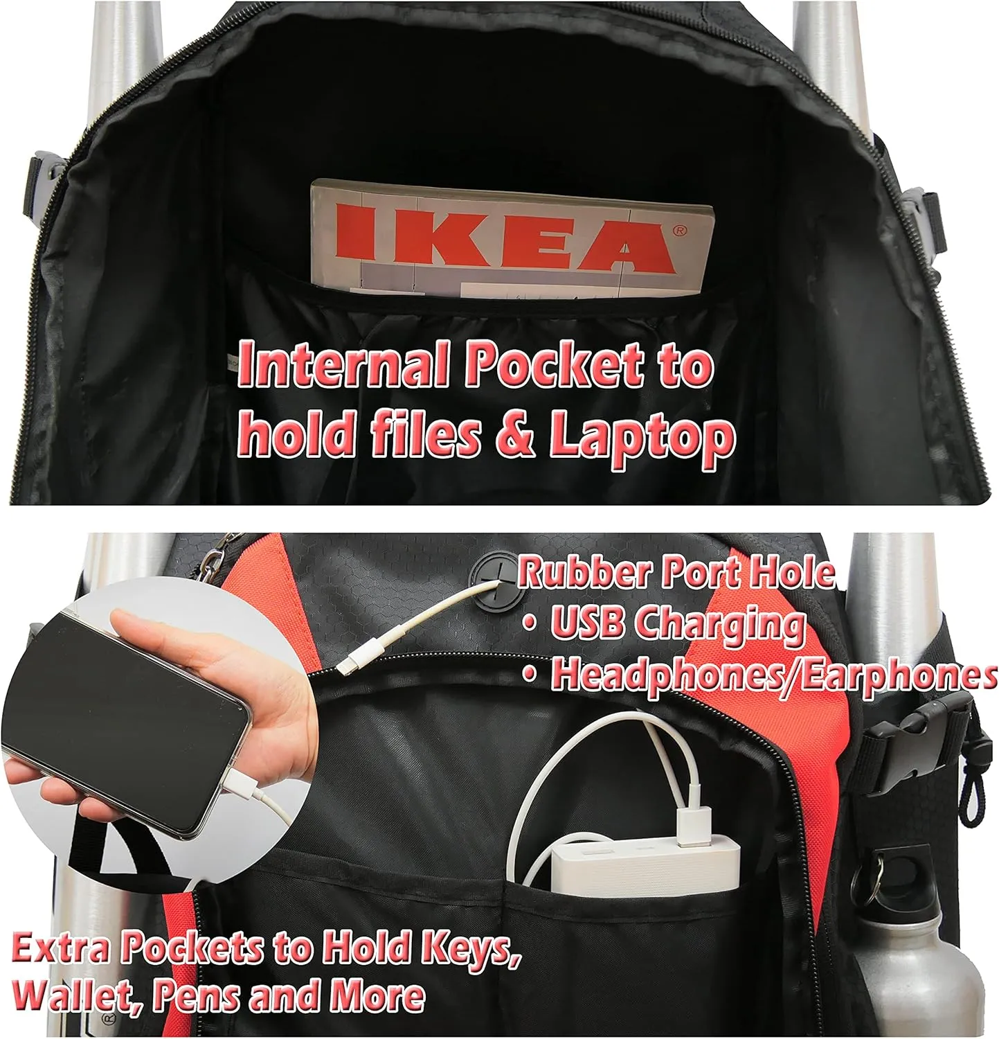 Ksports Baseball Backpack - Durable T-Ball & Softball Equipment Bag - Bat, Helmet, Glove, Gear Storage - Shoe Compartment & Fence Hook - Ideal for Amateur & Professional Players