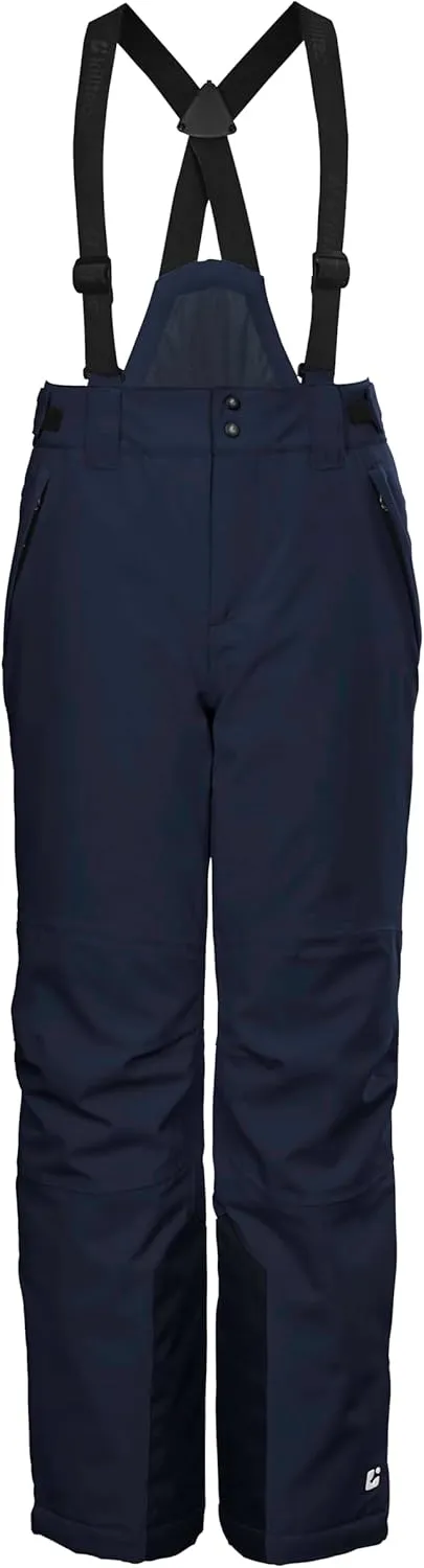 KSW 79 BYS SKI PNTS, Boys’ Functional Trousers/ski Trousers with Zip-Off bib, Snow Guard and Edge Protection, dunkelnavy,
