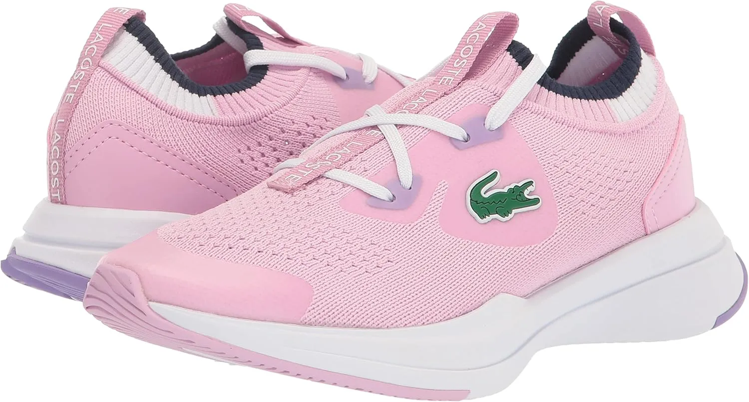Lacoste Kids' Run Spin Knit Sneaker