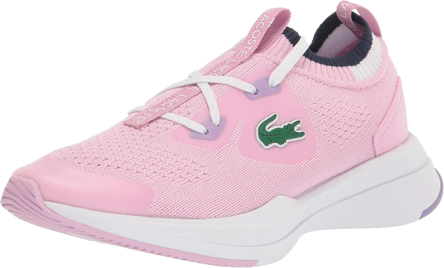 Lacoste Kids' Run Spin Knit Sneaker