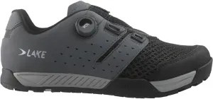 Lake Mx201 Enduro Cycling Shoe - Men's Grey/Black, 43.0