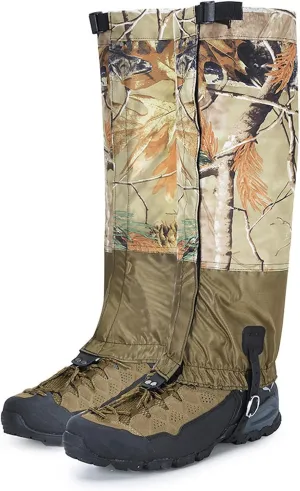 Leg Gaiters Snow Boot Gaiters For Walking Hiking Backpacking Outdoor Wear Resistant Oxford Fabric