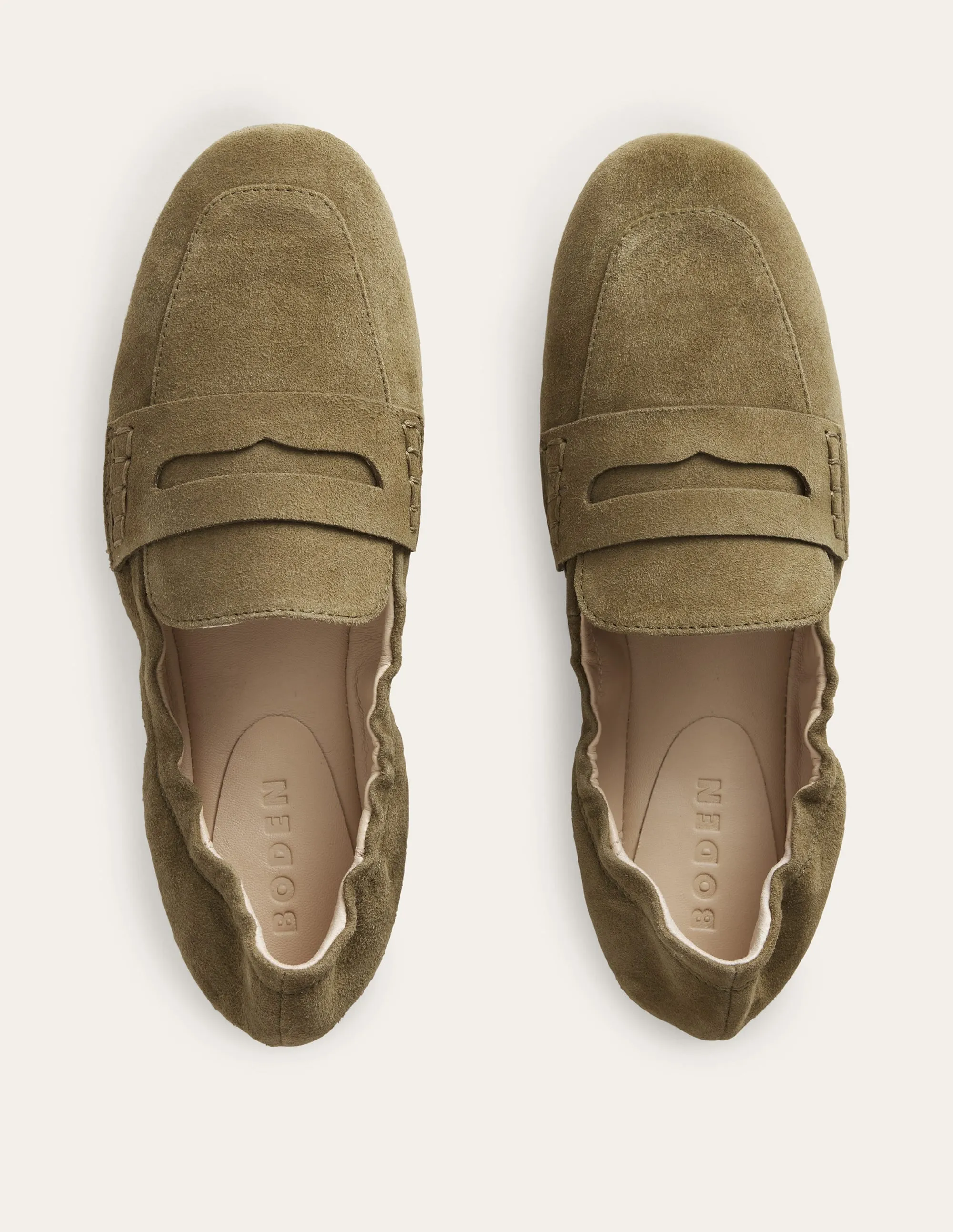 Loafer mit flexibler Sohle-Dunkles Olivgrün