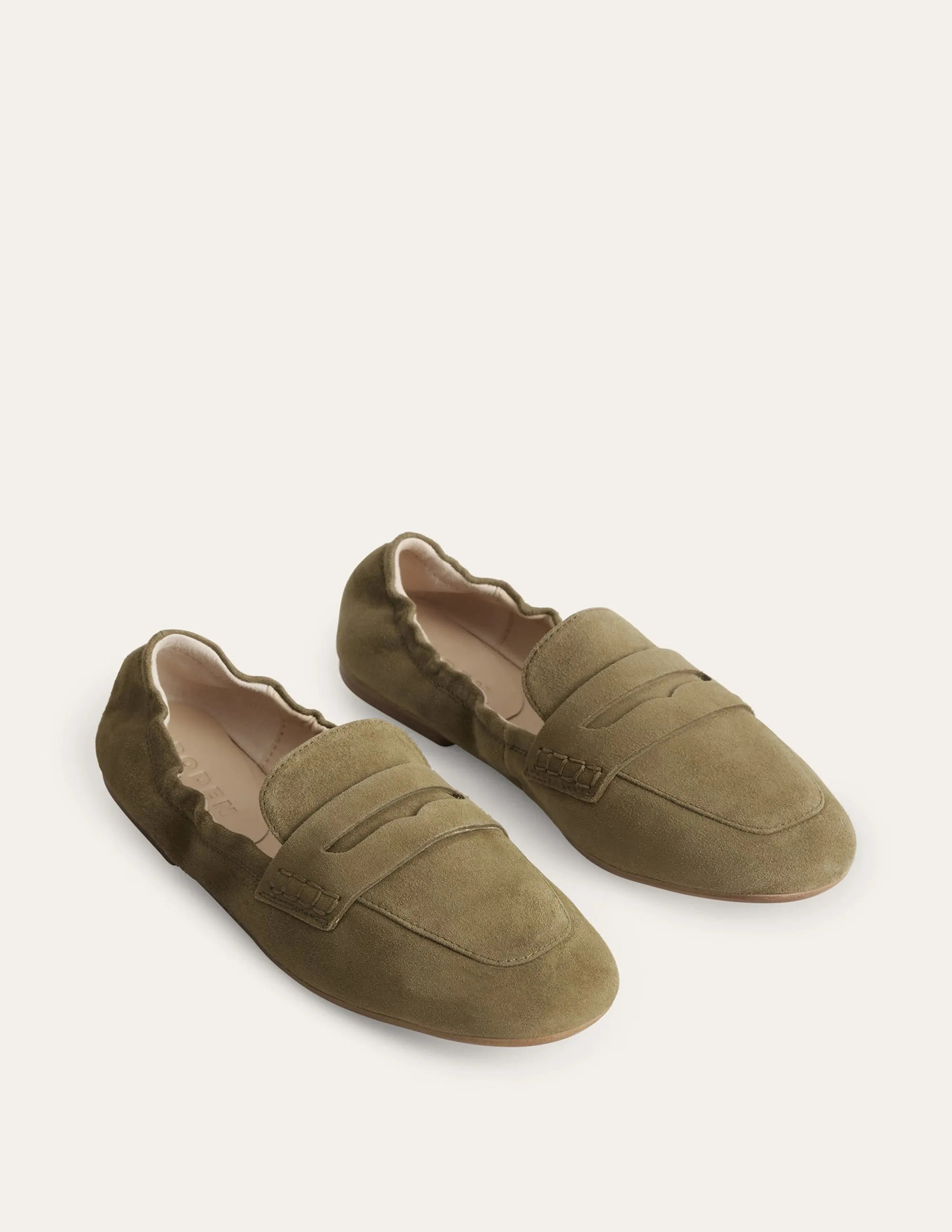 Loafer mit flexibler Sohle-Dunkles Olivgrün