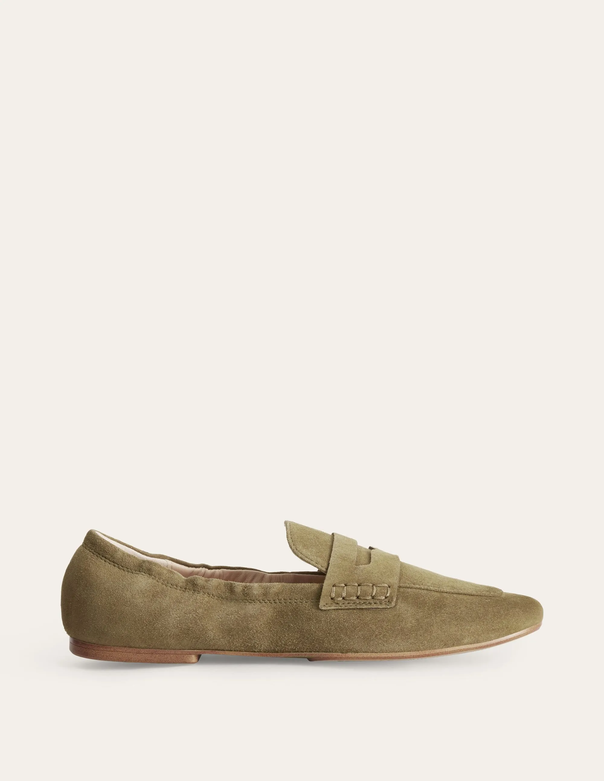Loafer mit flexibler Sohle-Dunkles Olivgrün