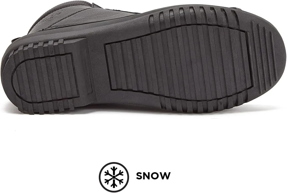 LONDON FOG Aspen Winter Boots for Men Waterproof Snow - Insulated Duck Mens Snow Boots or Rain Boots, Black Tan or Brown, Size 7 to 15 Medium and Extra Wide Widths