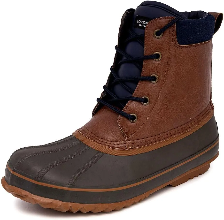 LONDON FOG Mens Ashford Waterproof and Insulated Duck Boot