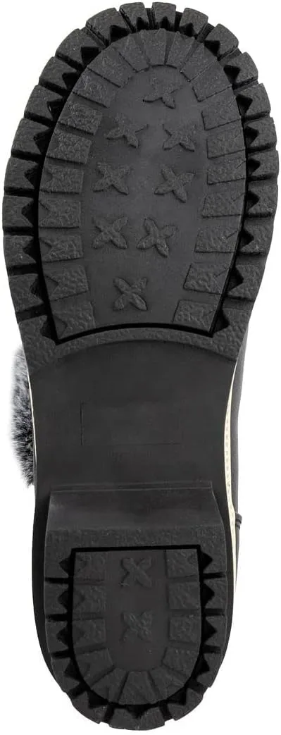 LONDON FOG Womens Melton Cold Weather Snow Boot