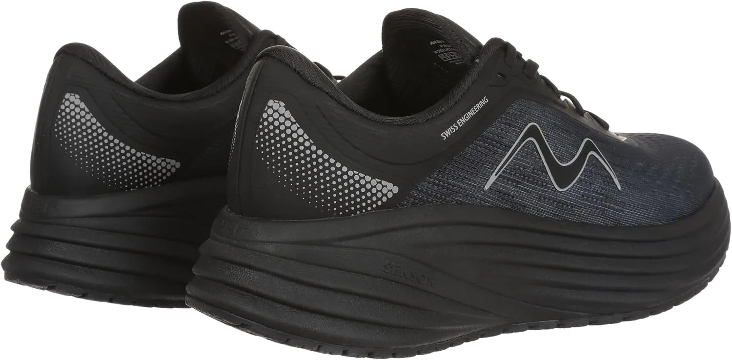 MBT M-3000 Lace Up Running Shoes in Black for Women