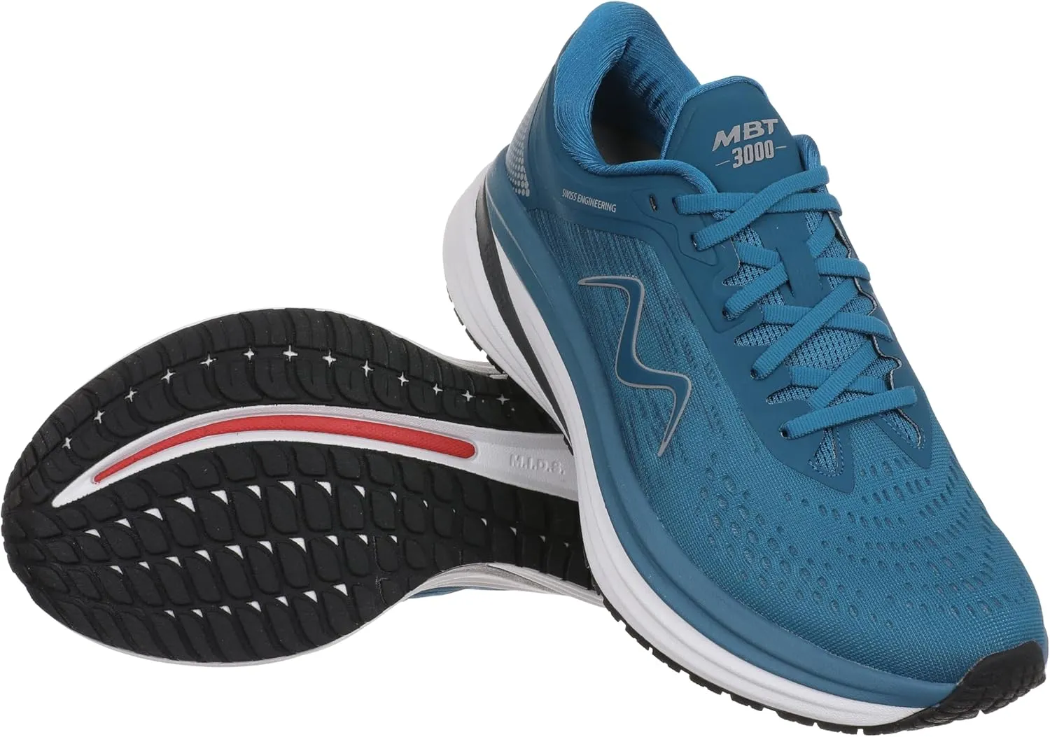 MBT M-3000 Lace Up Running Shoes in Navy for Men