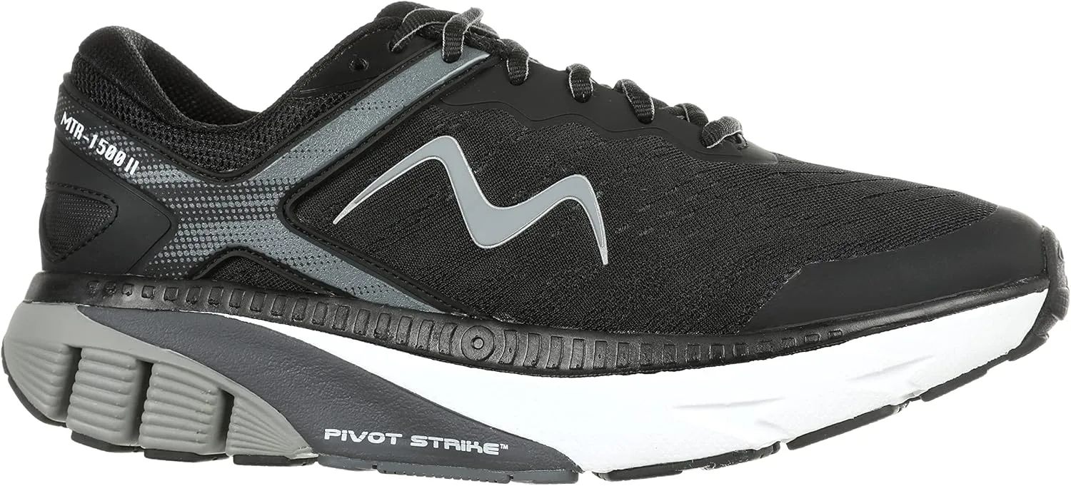 MBT Mtr-1500 Ii Lace Up Running Shoes in Black/Black for Men in Size 11.5