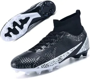 MEBAMY Men's Soccer Cleats Indoor Turf Lightweight Performance Training Soccer Shoes Soft Ground Athletic Football Boots Outdoor