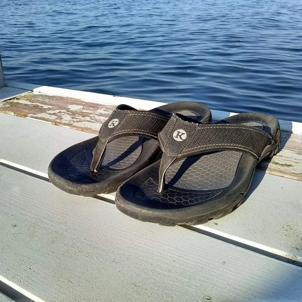 Men's Drifter Sport Flip Flops | Comfortable Durable Rubber and Heavy-Duty Tread