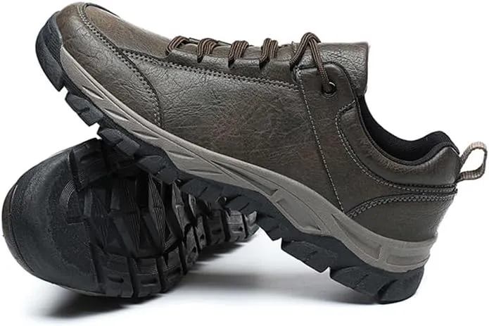 Men’s Lace Up Casual Fashion Non-Slip Microfiber Leather Shoes