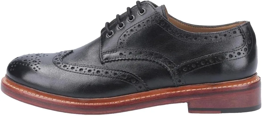 Mens Quenington Leather Goodyear Welt Lace Up Shoe Black Size UK 9 EU 43