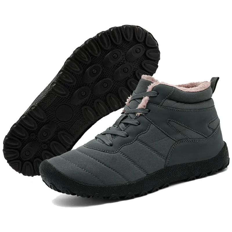 Men's Snow Boots Cold-Proof Straps Winter Shoes Hiking Shoes Footwear Non-slip & Waterproof Winter Barefoot Shoe
