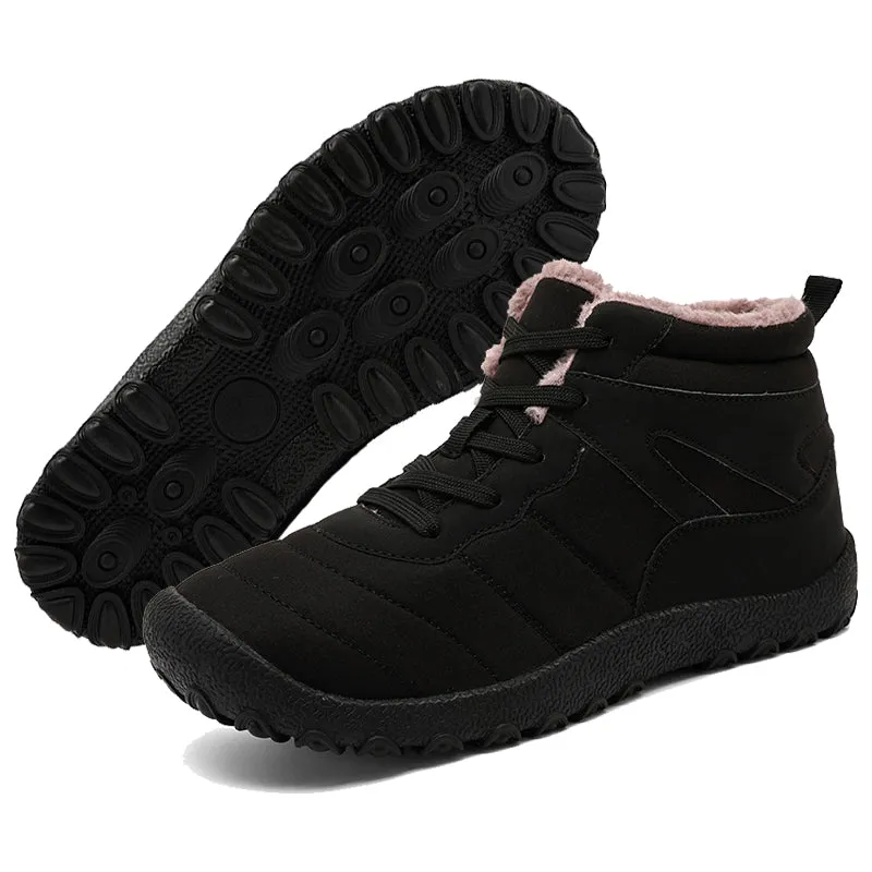 Men's Snow Boots Cold-Proof Straps Winter Shoes Hiking Shoes Footwear Non-slip & Waterproof Winter Barefoot Shoe