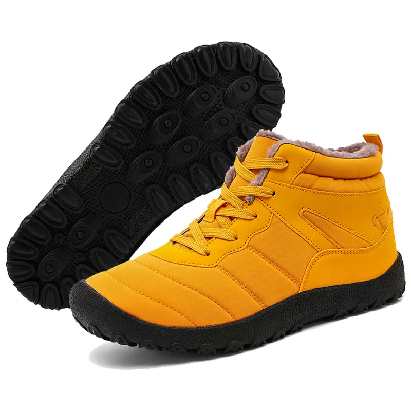 Men's Snow Boots Cold-Proof Straps Winter Shoes Hiking Shoes Footwear Non-slip & Waterproof Winter Barefoot Shoe