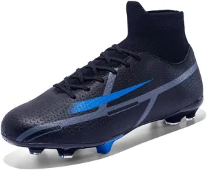 Men's Soccer Shoes High-Tops Youth Athletics Outdoor Football Cleats for Big Boys Training Sneaker