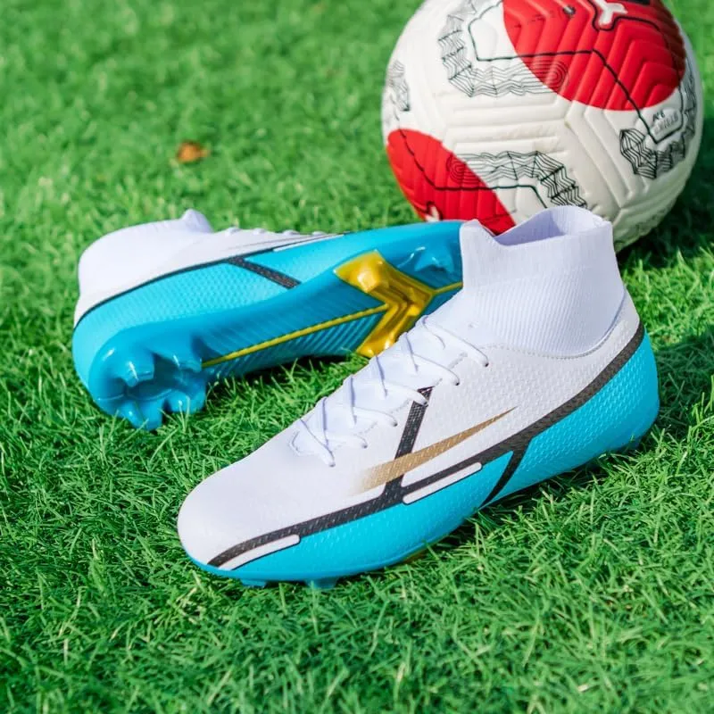 Men's Soccer Shoes High-Tops Youth Athletics Outdoor Football Cleats for Big Boys Training Sneaker