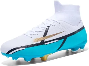 Men's Soccer Shoes High-Tops Youth Athletics Outdoor Football Cleats for Big Boys Training Sneaker